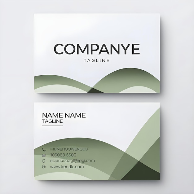 Photo business card mockup design