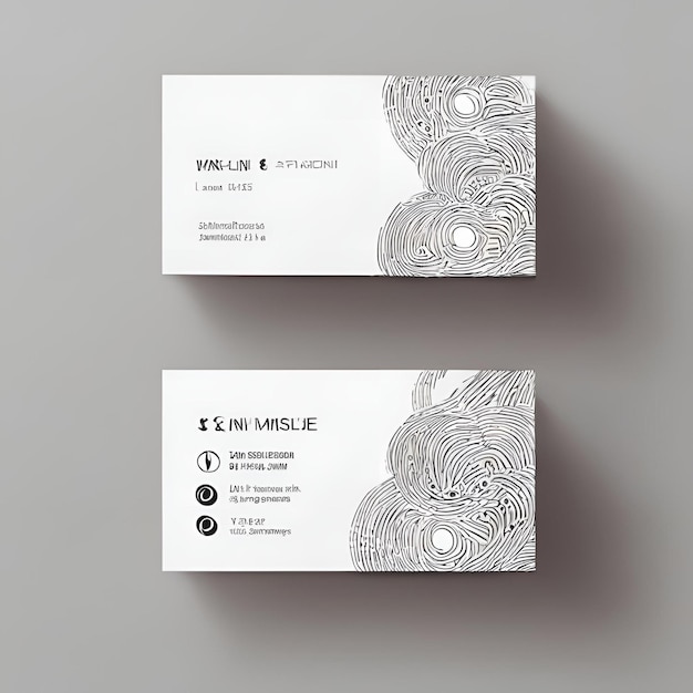 Photo business card mockup