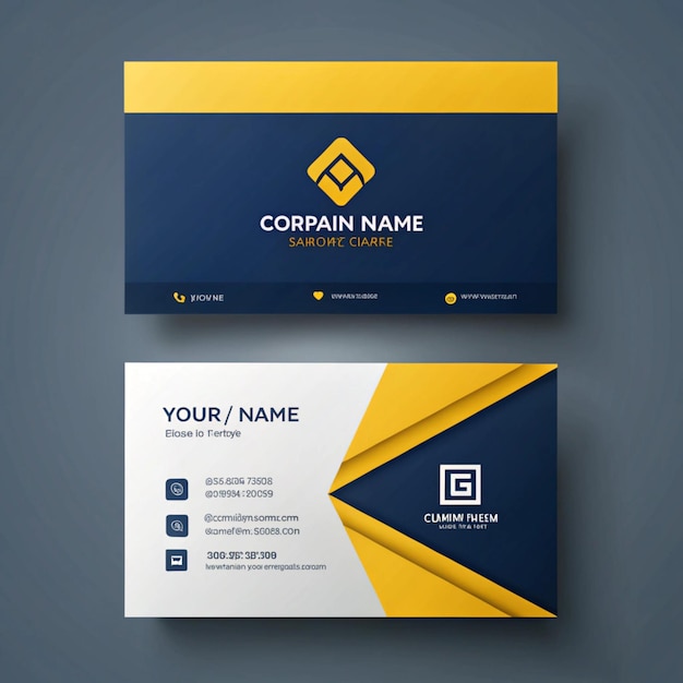 a business card with a blue and yellow logo that says quot captains name quot