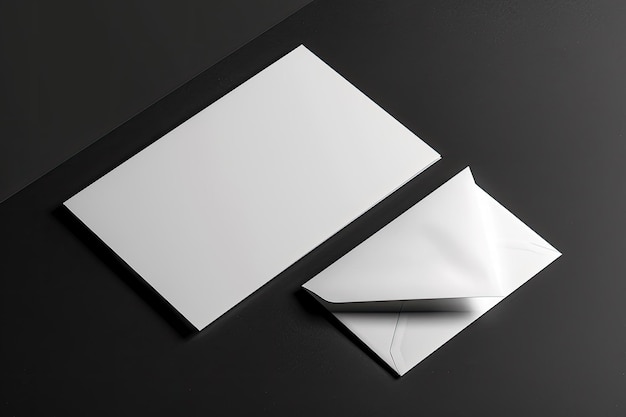 Photo business card with letterhead a4 document and stationery mockup