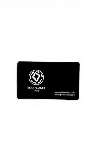 Photo a business card with a logo for your name on it