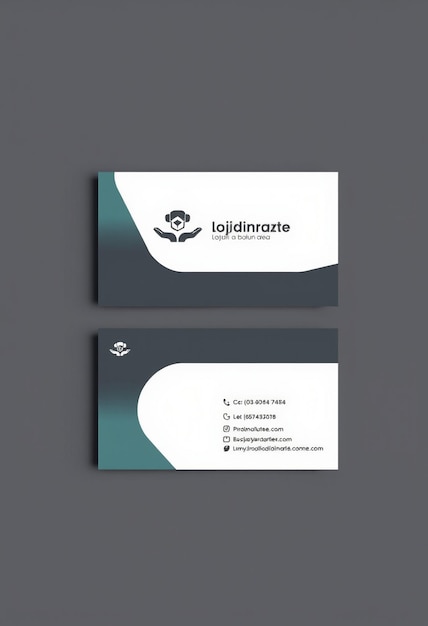 Photo a business card with a logo for your name on it