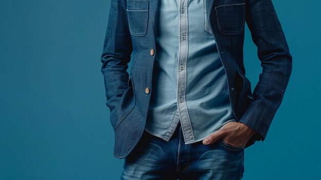 Business Casual Mens Fashion Jacket and Jeans Outfit Idea