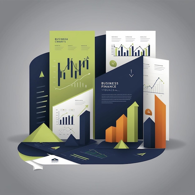 Business charts and finance visualisation