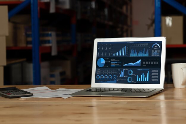 Photo business data dashboard provide business intelligence analytic snugly