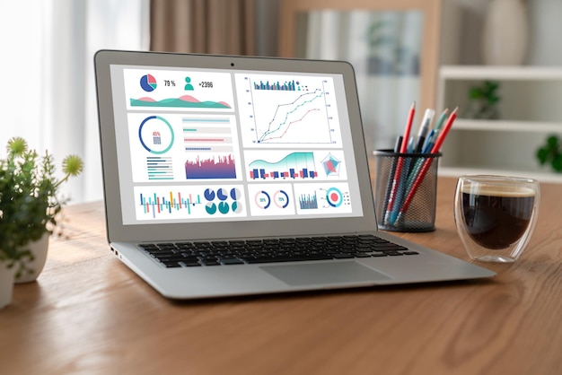 Business data dashboard provide modish business intelligence analytic