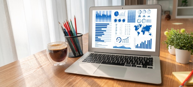 Business data dashboard provide modish business intelligence analytic