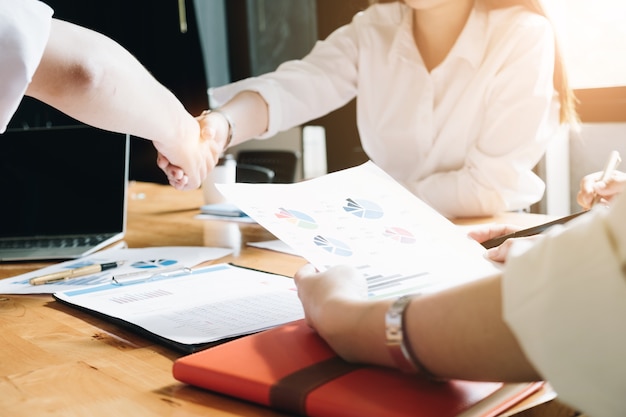 Business Deals Shaking Hands ,Business People Meeting