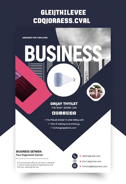 Business flyer design template