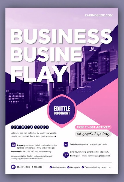 Business flyer design template