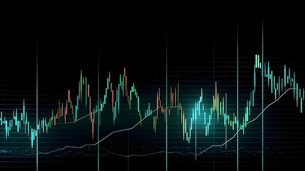 Business future technology market economic investment and money concept background or backdrop Common forex and commodity exchange with colorful graphics interface