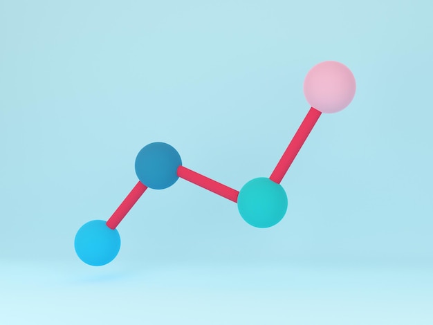 Business Graph. 3D rendering.