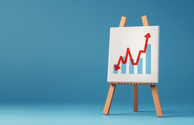 Photo business growth chart graph