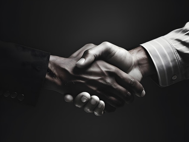 Business handshake and business people concepts