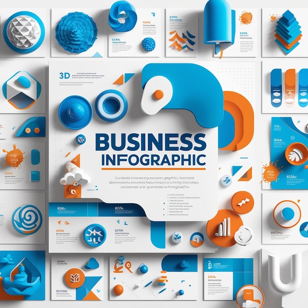 Business Infographic with design graphic collection