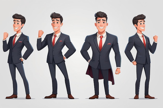 Business man cartoon character