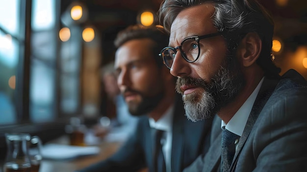 Business man discussing with his colleague in an office