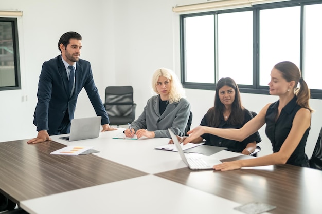 Business meeting concept Business people working in conference room