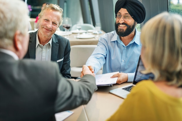 Business People Dining Together Concept