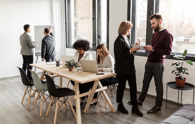 Business people discussing in meeting