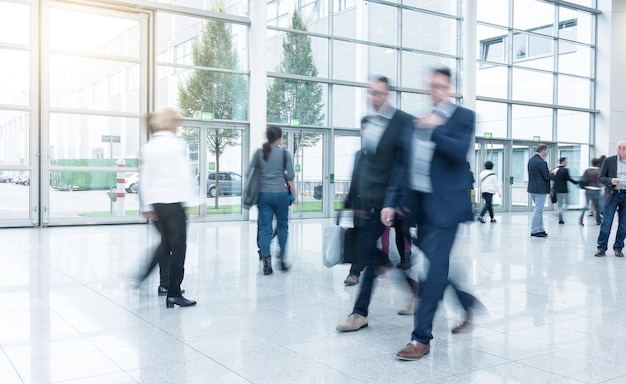 Business people at a Exhibition