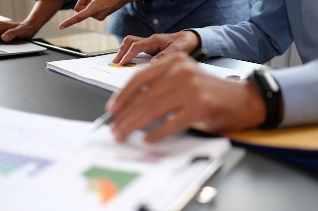 Business people have a meeting, businessman working with team