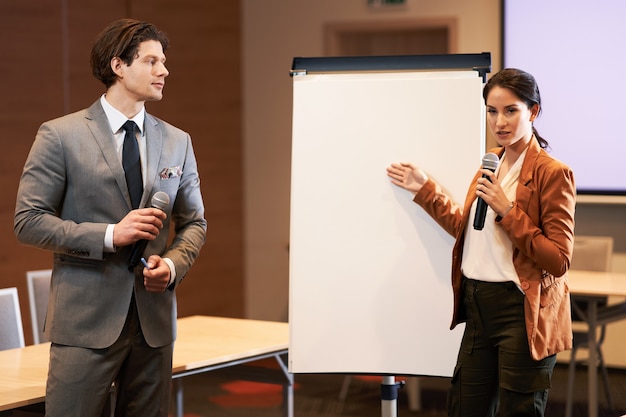 Business people Having training during conference