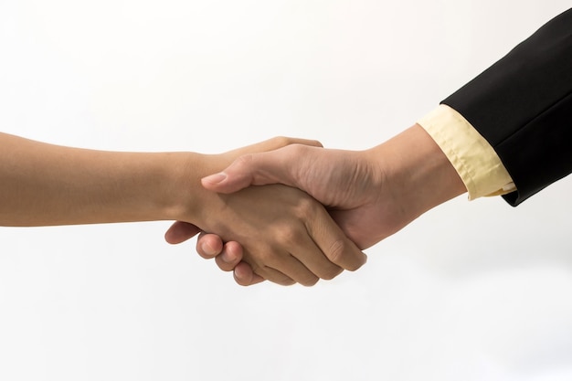 business people investor handshake deal with partner after business meeting