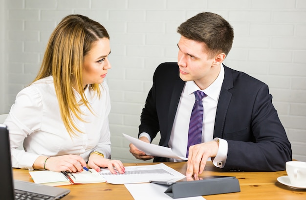 Business people meeting in office. Business and work concept