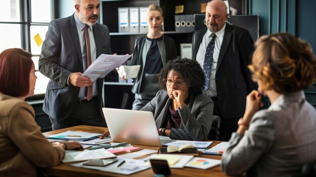 business people in a meeting a professional meeting in progress