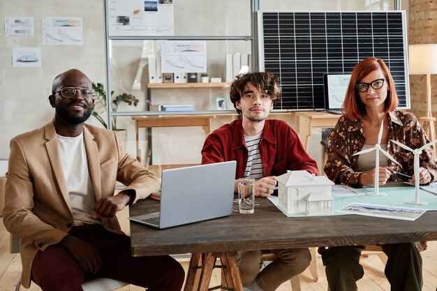 Business people sitting at meeting