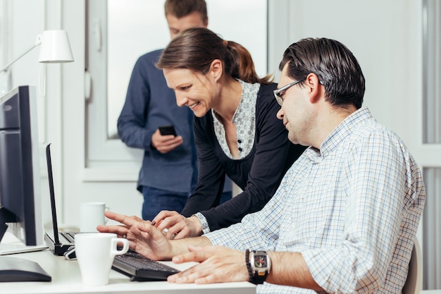 Business people working in the office