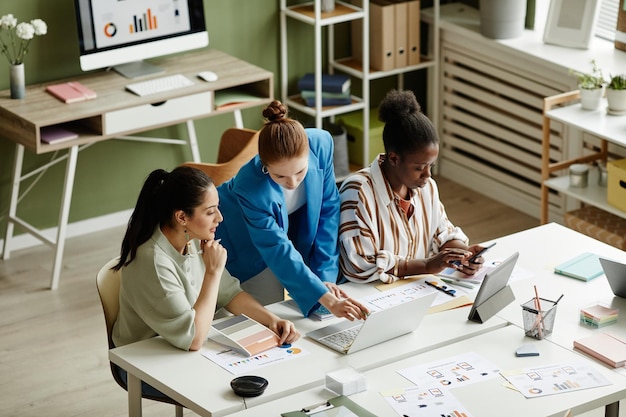 Business people working in team at office