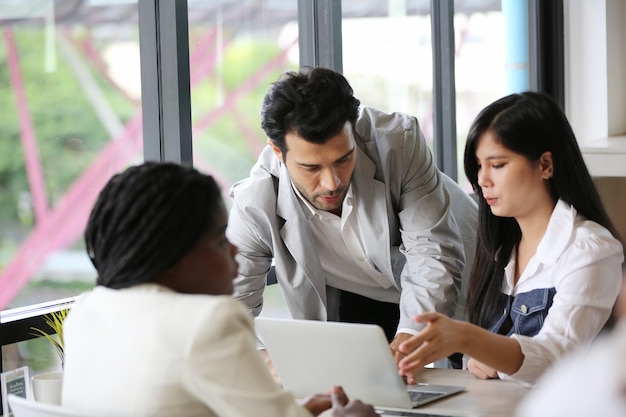 Business people working together in office