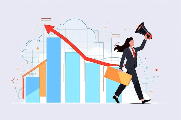 Business Success and Financial Growth Illustration