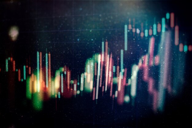 Business success and growth concept.Stock market business graph chart on digital screen.Forex market, Gold market and Crude oil market .