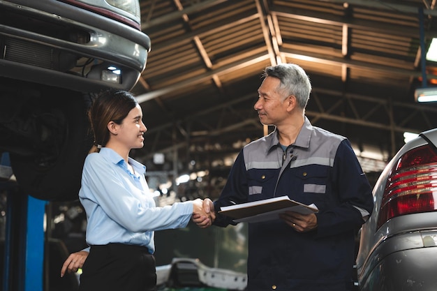 Business success and partnership handshake concept professional businessman person meeting and greeting with a corporate team make a shaking hand for agreement deal to a teamwork cooperation job