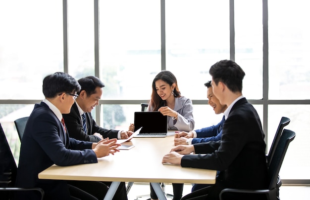 Business team discussing and working together in the office