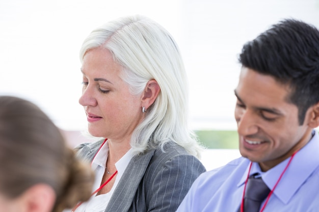 business team during a meeting