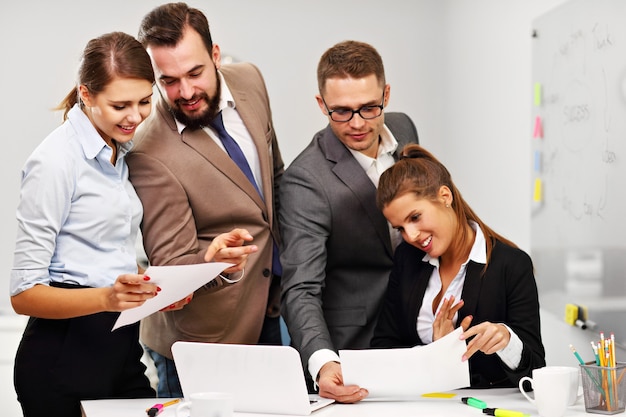 business team in the office