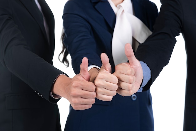 Business team successful concept, isolated on white background