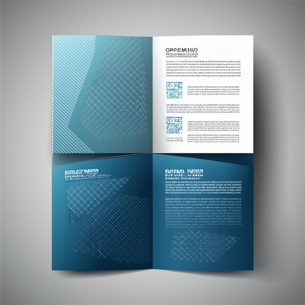 Photo business tri fold brochure design