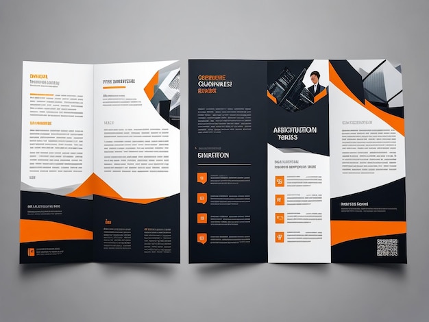 Business Trifold Brochure Leaflet Template