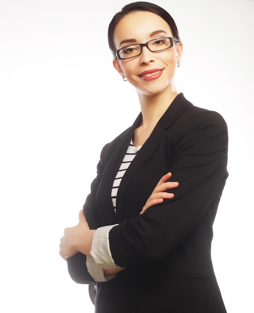 Business woman in glasses