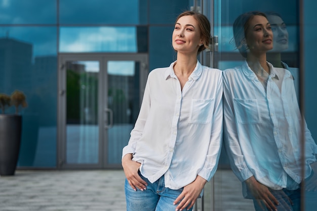 Business woman successful woman business person outdoor