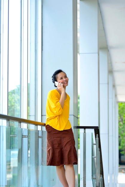 Business Woman Using Cellphone