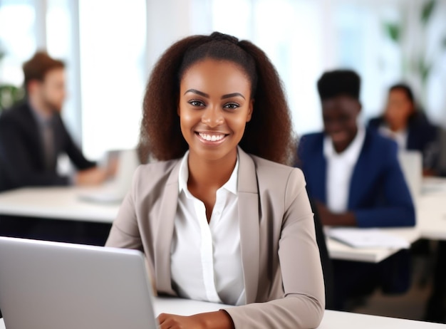 Business woman working in office