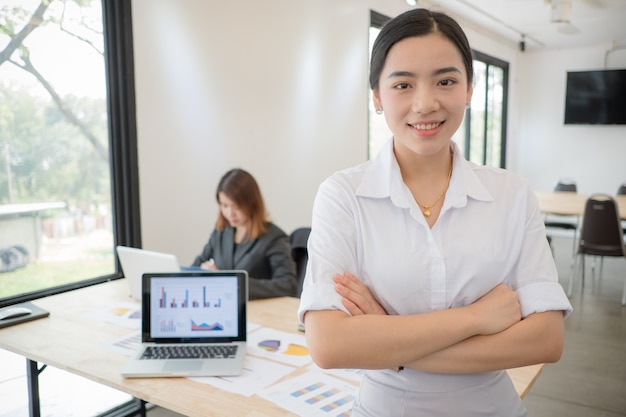 Business woman at workplace