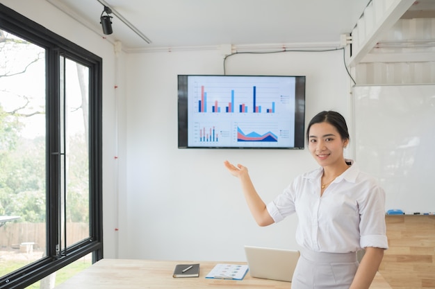 Business woman at workplace