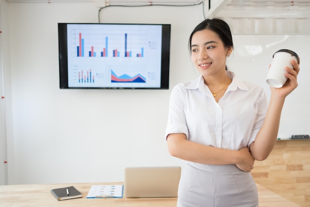 Business woman at workplace